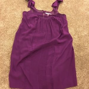 Rebecca Taylor Purple Silk Dress
